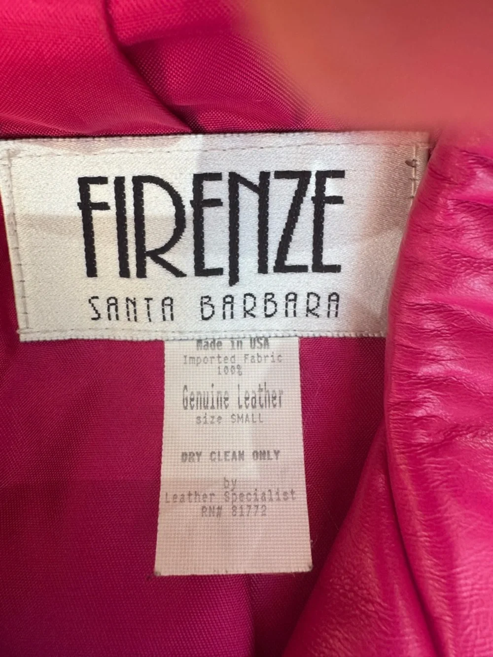 MADE in USA,FIRENZE SANTA BARBARA’s LINED,RICH Patchwork LAMBSKIN LEATHER JKT, S - Picture 5 of 7